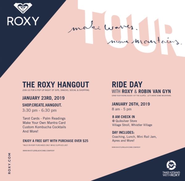 Events ROXY Weekend Flyer Events ROXY Weekend Flyer